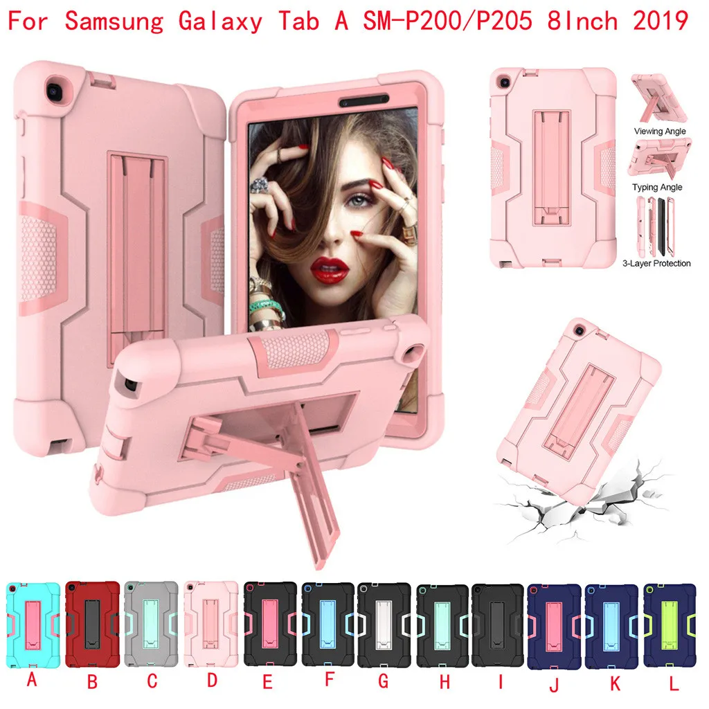 Чехол для планшета Samsung Galaxy Tab A SM P200/P205 8 0 дюйма 2019 Новый портативный однотонный