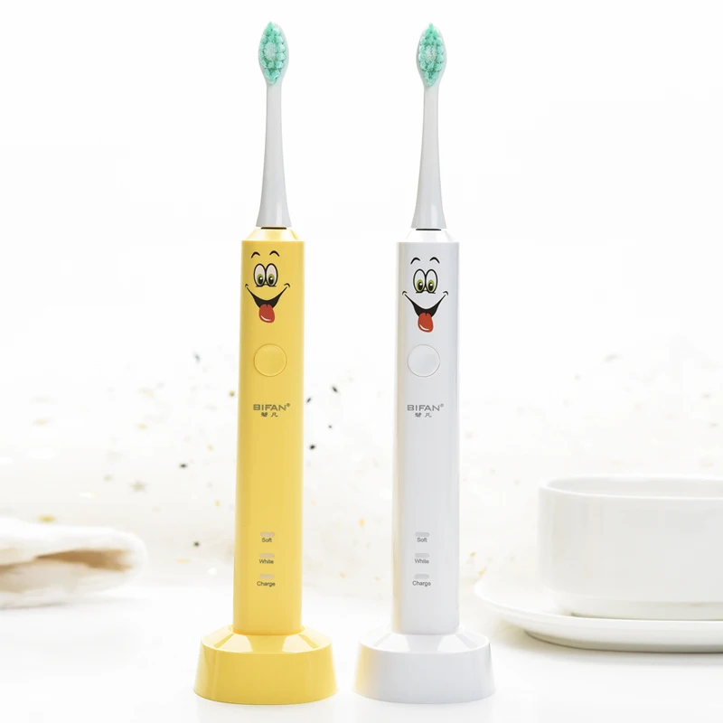Детская электрическая зубная щетка водонепроницаемая звуковая вибратор для
