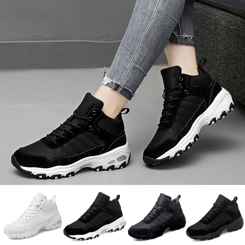 Black Tennis Shoes Platform Wedge 