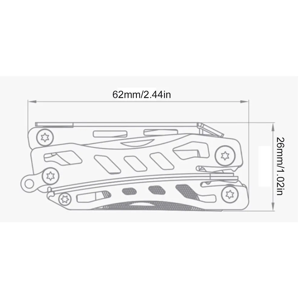

NE0138 NexTool Mini 10 IN 1 Multi Functional Tool Folding EDC Hand Tool Screwdriver Pliers Bottle Opener For Outdoor