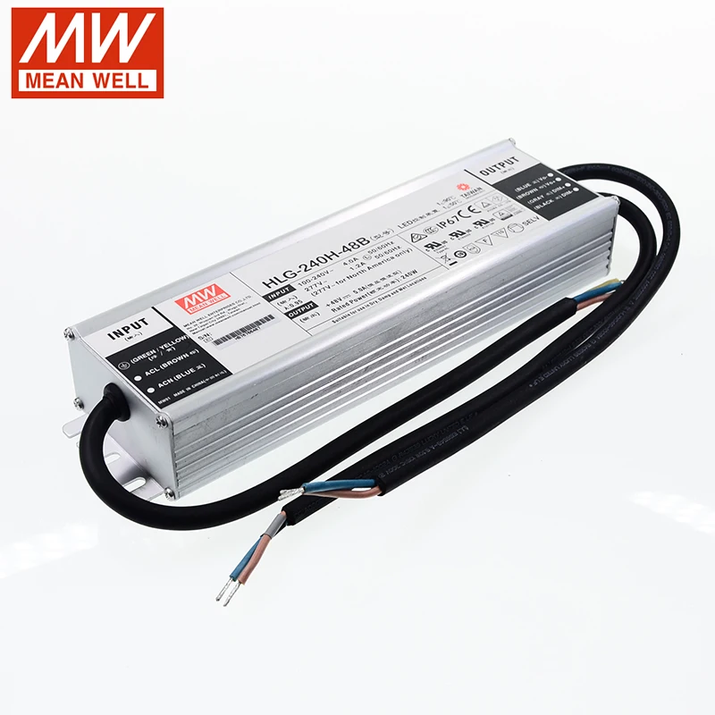 Электропитанием HLG 240H 48B/AB 240W 48V водонепроницаемый комплект из 2 предметов одежды: