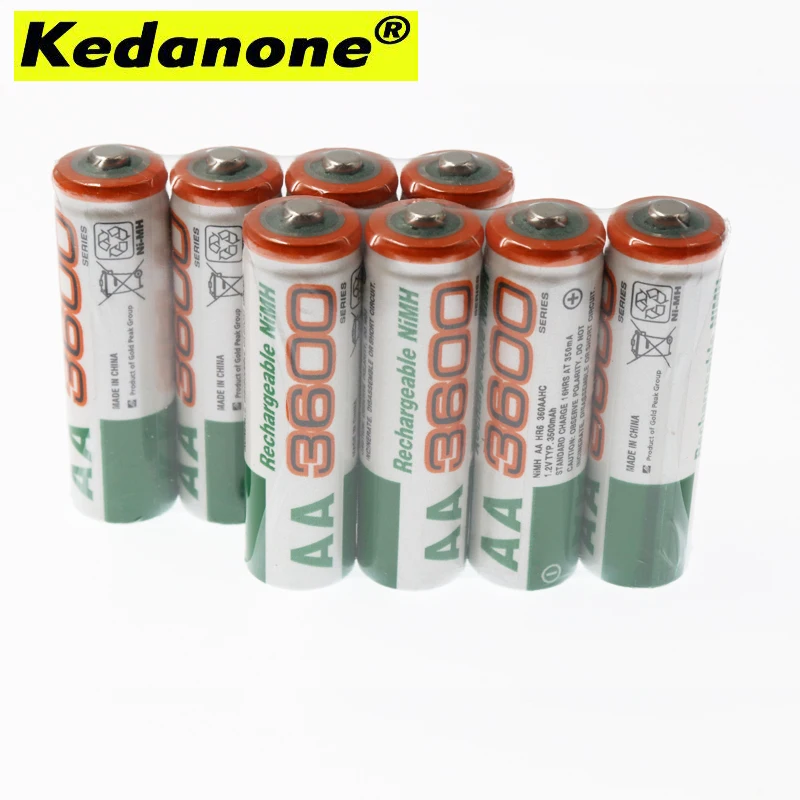 Заряженные аккумуляторная батарейки 1.2V AA 3600mAh Ni MH|Перезаряжаемые батареи| |