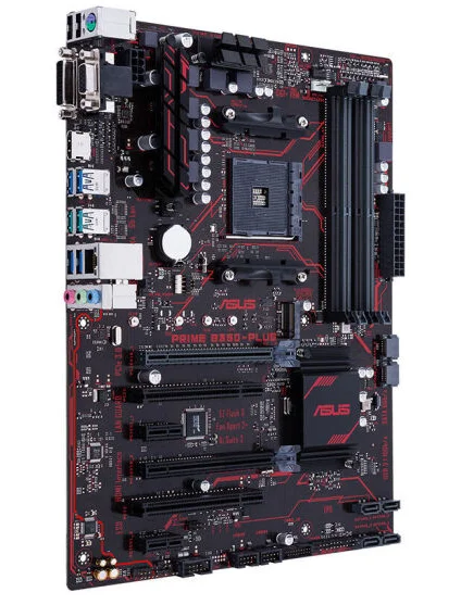 Материнская плата ASUS PRIME B350-PLUS AM4 AMD для настольного компьютера обновлена, поддержка R7 3700X используется 90% Новинка
