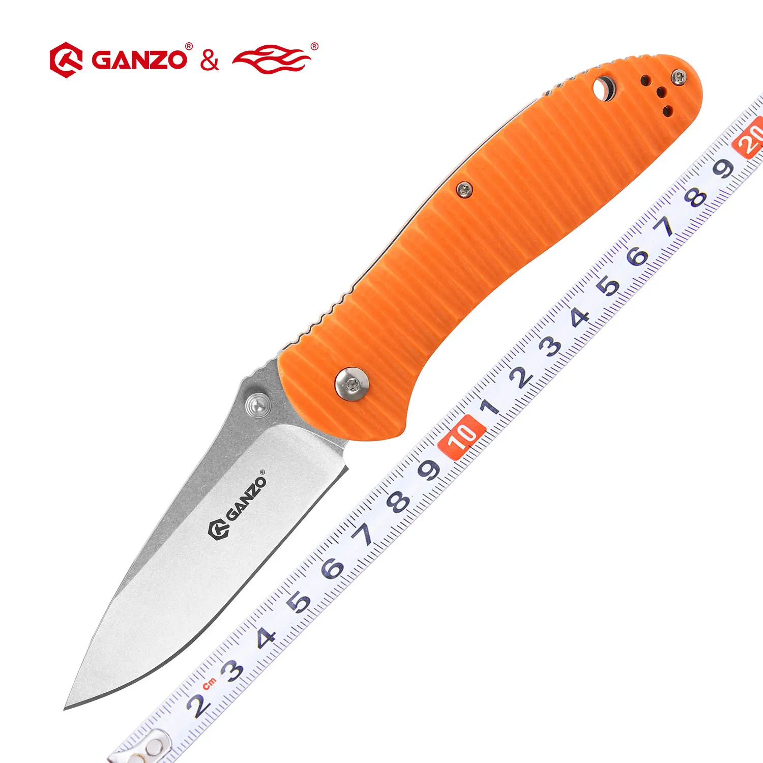Складной нож Firebird Ganzo G7392P карманный клинок из стали 440C и рукояткой G10 для
