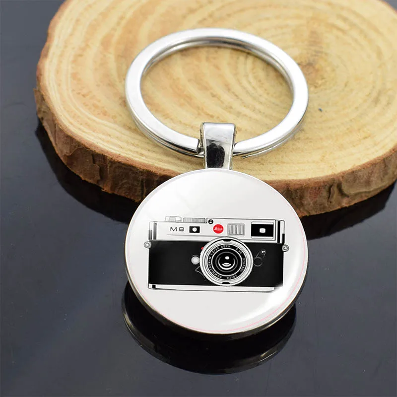 Брелок с камерой велосипедный телефон гитара двухсторонний стеклянный брелок