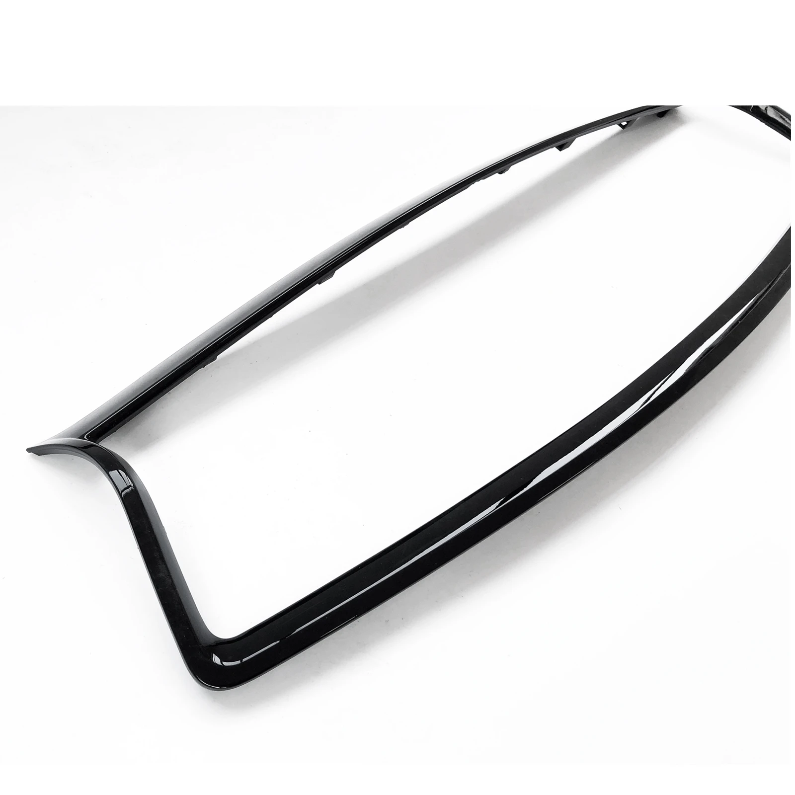 

Front Grille Guard Trim Overlay Cover For Infiniti Q50 2014-2017 ABS Glossy Black Replacement Racing Bumper Grill Frame Trim