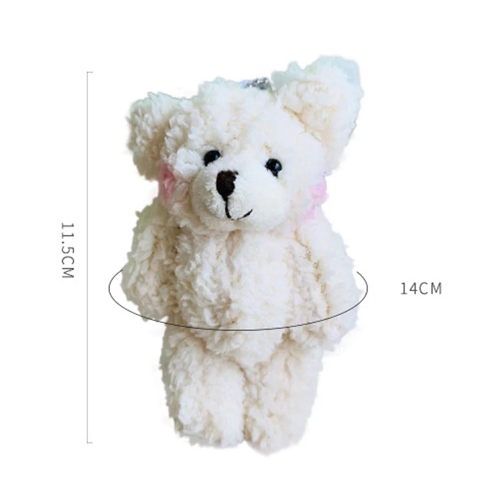 Милый медведь животное плюшевая кукла брелок подвесной кольцо для сумки