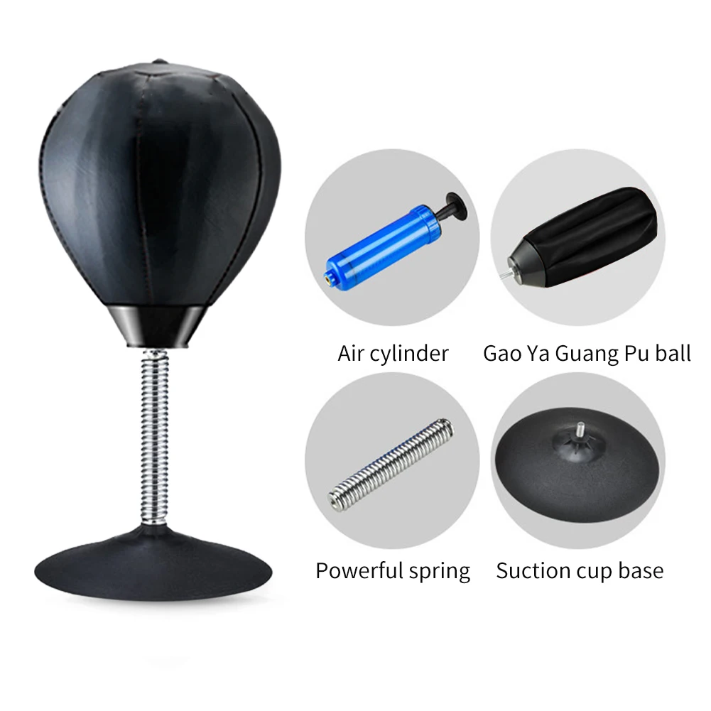 

Multifunction Desktop Boxing Home With Suction Cup Office Inflatable PU Portable Tension Toys Stress Relief Ball Board Game