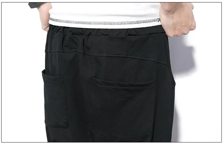 

Fashion Harem Pants Men Cross-pants Baggy Loose Black Sweatpants Hip hop homme Casual Mens Trousers Joggers Pants Male