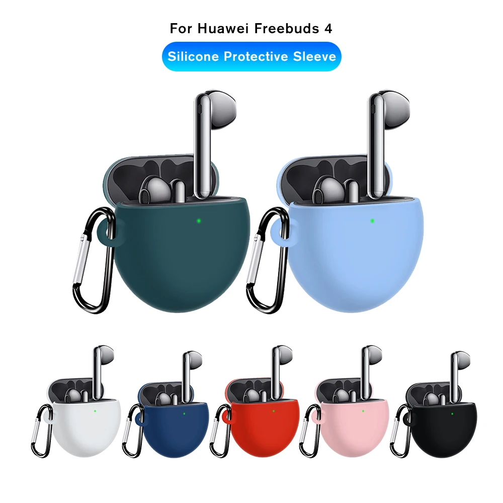 

Для Huawei FreeBuds 4 2021 мягкий силиконовый крючок износостойкий ударопрочный чехол Hawei FreeBuds 4 защитный чехол для беспроводной гарнитуры