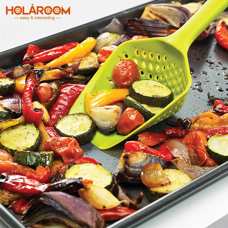 Holaroom 1 шт. Совок Дуршлаг слив приборы для приготовления пищи овощи водозабора