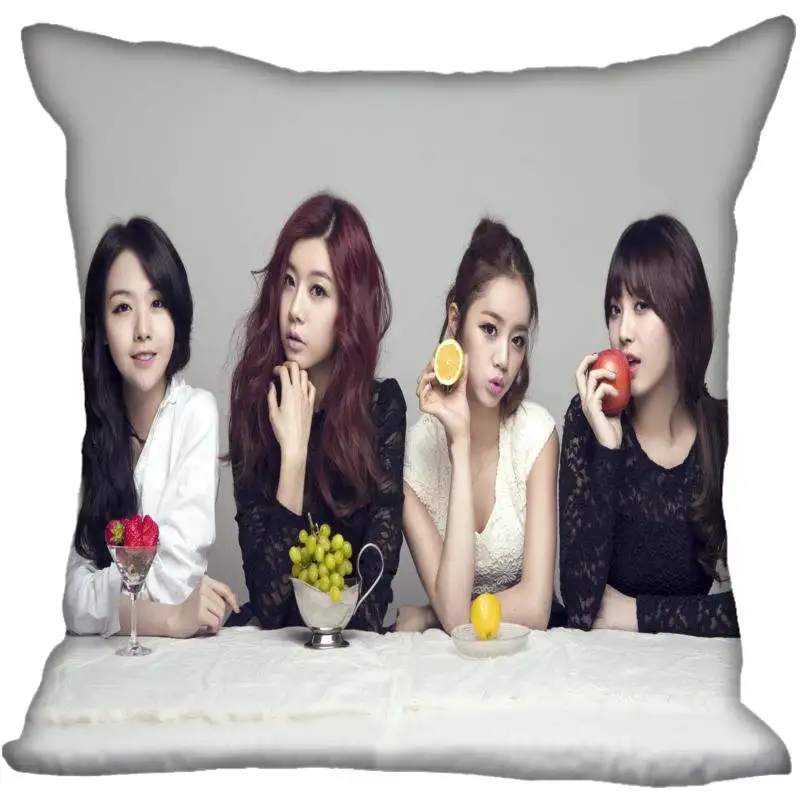 

Fan Xi Hot Custom KPOP Girl's Day Printed Silk Square Pillowcase Home Decorative zipper Satin Pillowcases (One Side)