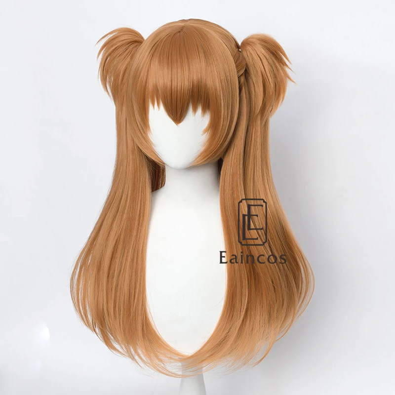 Anime EVA Asuka Langley Soryu Cosplay Wig Women 65cm Long Orange Wigs Heat Resistant Synthetic Hair Headwear |