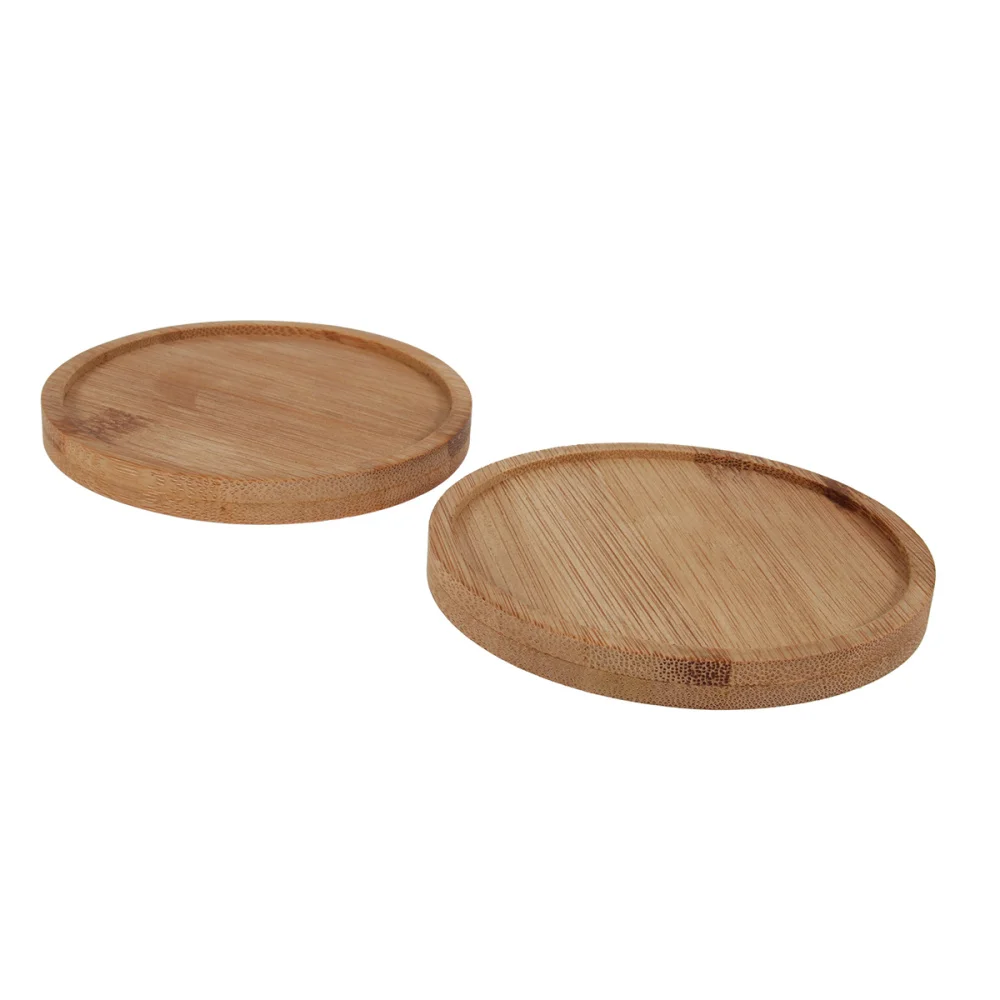 10 шт бамбуковые прослойки в завод блюдце горшок для растений поднос круглый