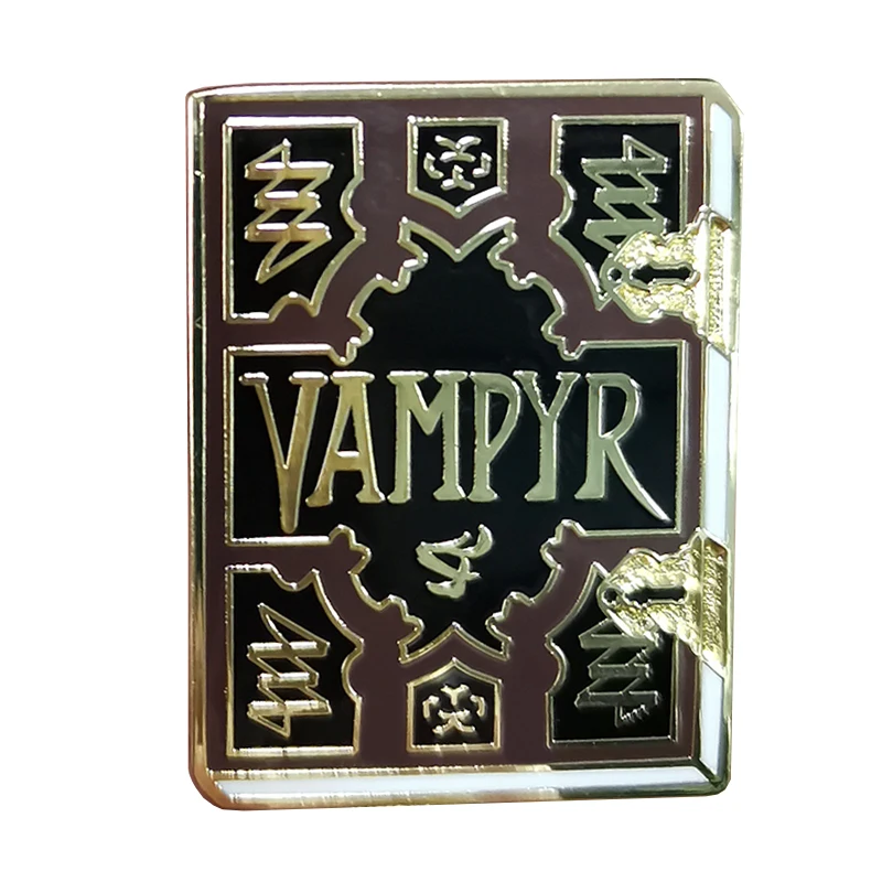 

Bf The Vampire Brooch Slayer Badge Sarah Michelle Gellar Badge Crystle tone Enamel Pin Tv Themed Jewelry