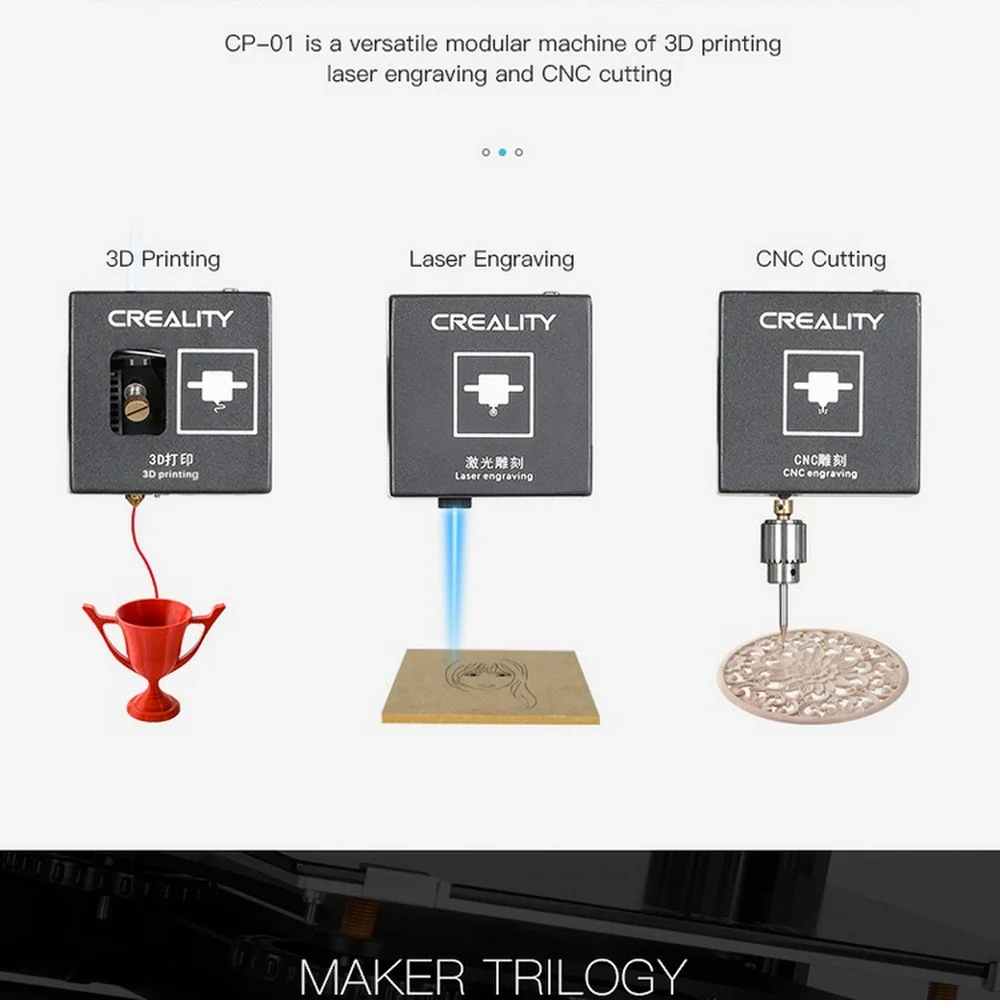 3 в 1 3D Ender-3/Ender-3 Pro 3d принтер гравировка самосборка с обновлением TFT сенсорный экран 3d принтер Diy набор УФ