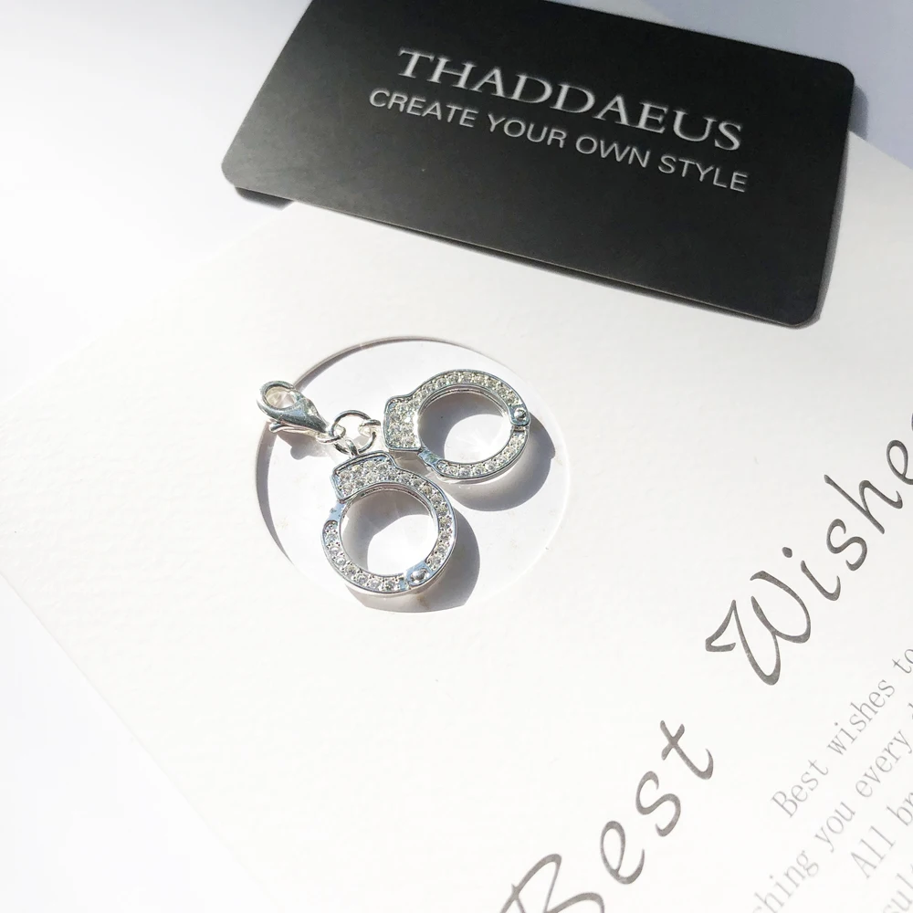 Подвеска с наручниками Весенняя мода 2020 очаровательные украшения из серебра 925