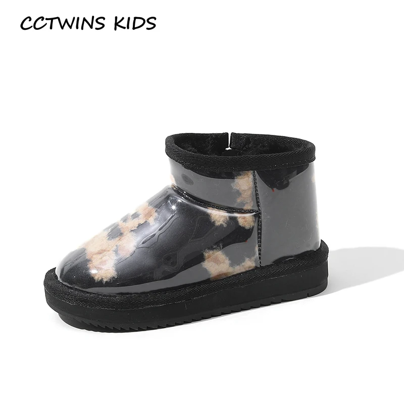 

Kids Snow Boots 2021 Winter Girls Boys Ankle Shorts Boots Warm Fur Cute Cartoon Water Proof Fashion Children Shoes Platform