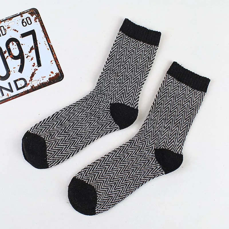 Мужские толстые носки зимние теплые 5 пар для мужчин Осень-зима повседневные в