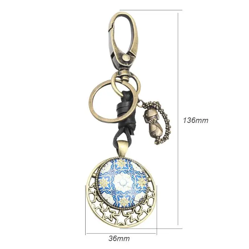 Горячая продажа брелок Классический нежная текстура Звезда полый Мандала Цветок