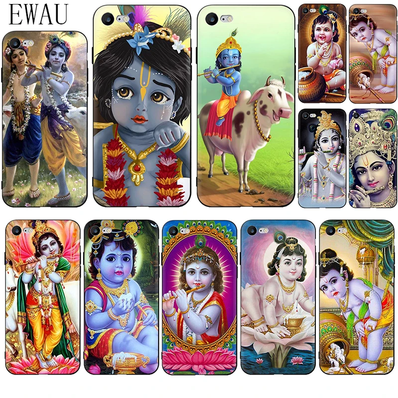 Мягкий силиконовый чехол для телефона EWAU lord krishna iphone 12 Mini X XR XS 11 Pro Max SE 2020 5 5s 6 6s 7 8