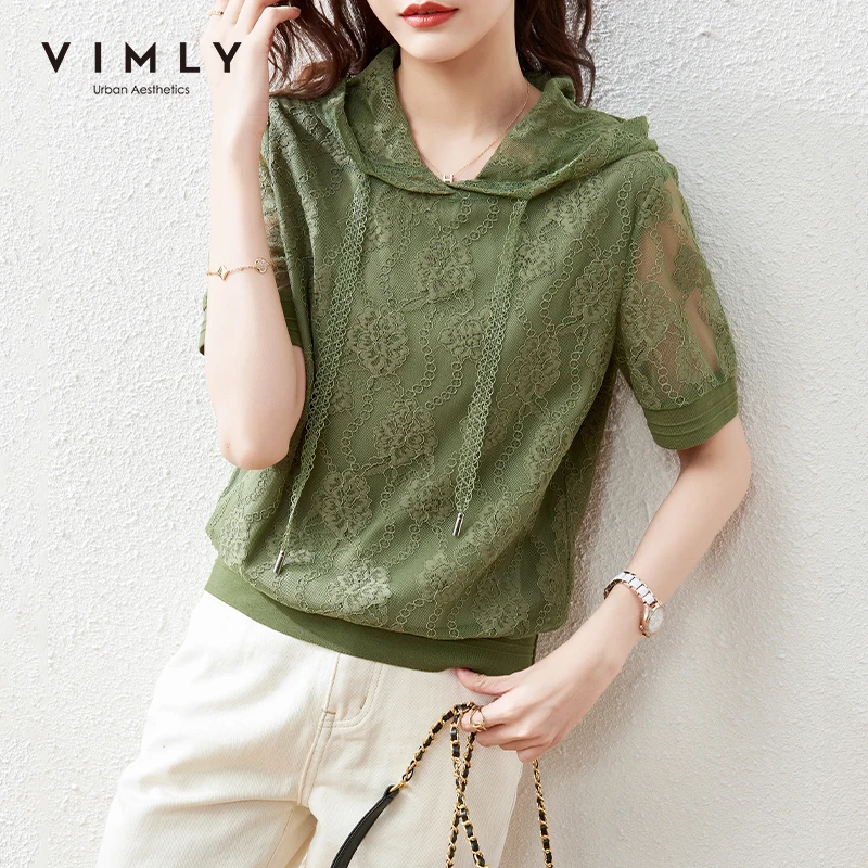 VIMLY летние женские толстовки 2021 модный новый пуловер Элегантные вязаные