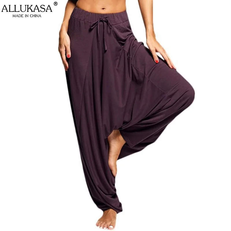 

Женские шаровары, повседневные, с широкими штанинами, свободные, богемные, однотонные, осень размера плюс, 2021