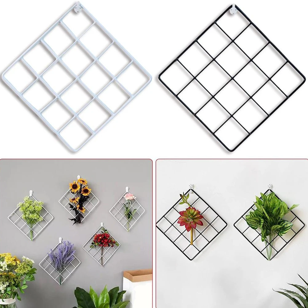 Nordic Minimalist Plant Grid Panel Wall Decor Jewelry Organizer Photo Frame | Дом и сад