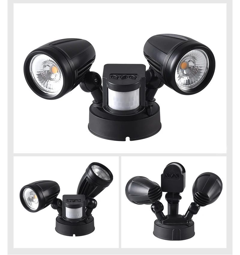 AC 100 240V движения PIR Сенсор лампы на солнечных батареях открытый настенный