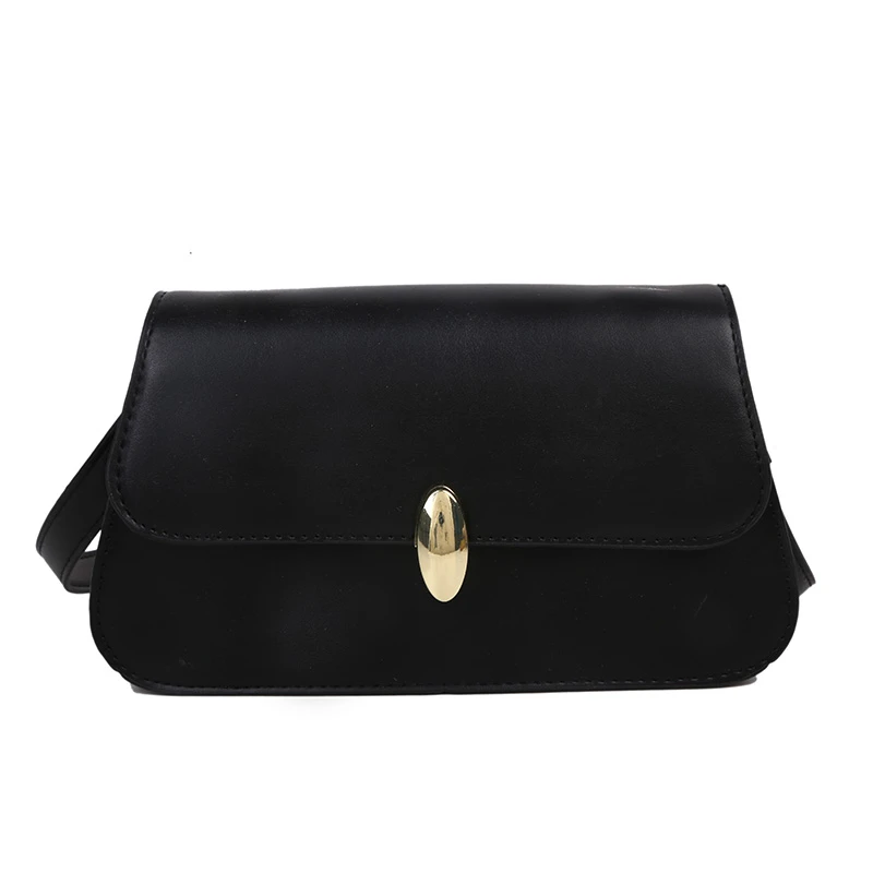 

High Quality Solid PU Leather Simple Women's Large Capacity Shoulder Messenger Bag Bolso Mujer Purses And Handbags Sac Femme