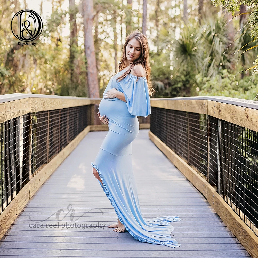 Платья для беременных D &amp J фотосъемки платье с рюшами на воротнике реквизит |