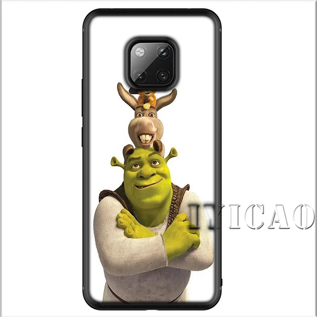 IYICAO Шрек мягкий для huawei Y5 Y6 Y7 Y9 Prime Коврики 10 20 30 Pro Lite Nova 2i 2 3 3i 4 IPad Mini |