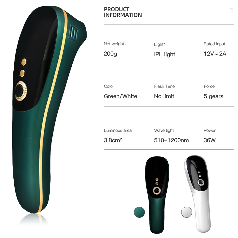 

IPL Depilador a laser Hair Removal Machine Pigmentation Apparatus With 990000 Shots Bikini Hair Remover Epilator For Women
