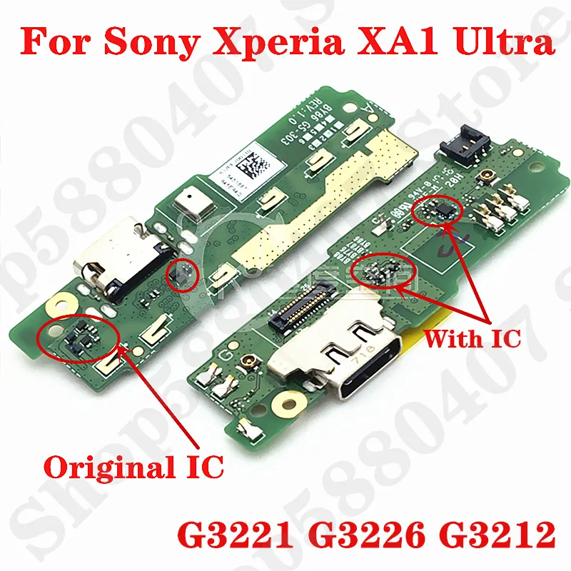 

Original Charger plug Connector For Sony Xperia XA1 Ultra XA1U G3221 G3226 G3212 USB Charging Port Dock + Microphone Flex cable