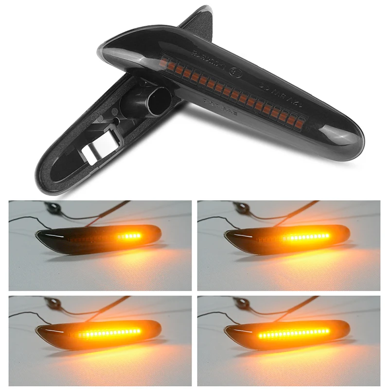 Автомобильный светодиодный динамический боковой маркер указатель поворота