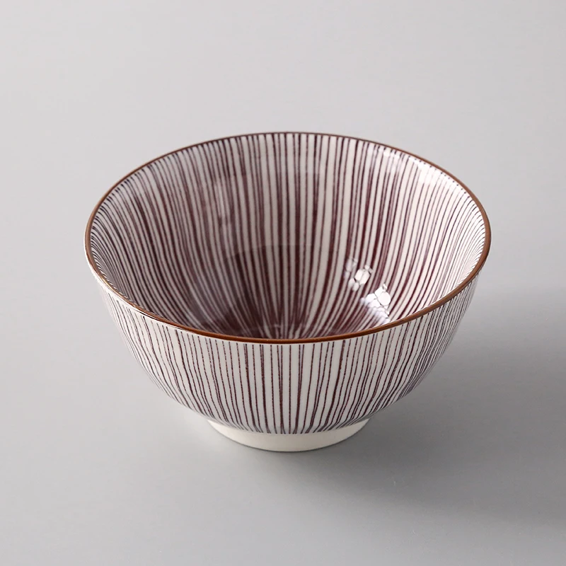 

Japanese Style 4.5-inch Rice Bowl High-legged Anti-scald Ceramic Bowl European Simple Household Dinner Seasoning Bowl