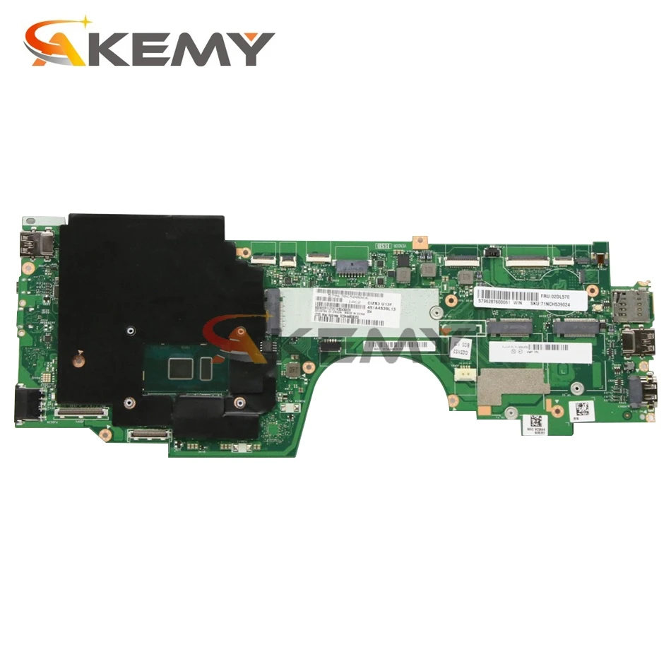 akemy for lenovo thinkpad yoga 370 laptop motherboard la e292p motherboard i7 7600u 7500u 8gb ram fru 01hy153 01hy155 01hy169 free global shipping