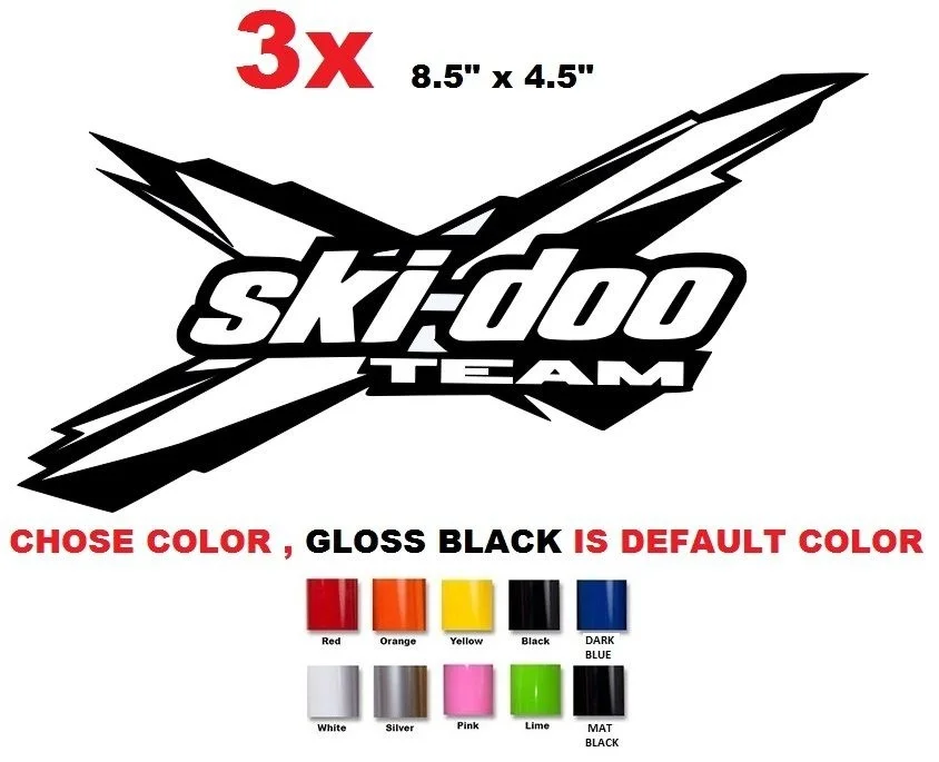 

For 3 X Ski-Doo Team brp can-am sticker decal emblem