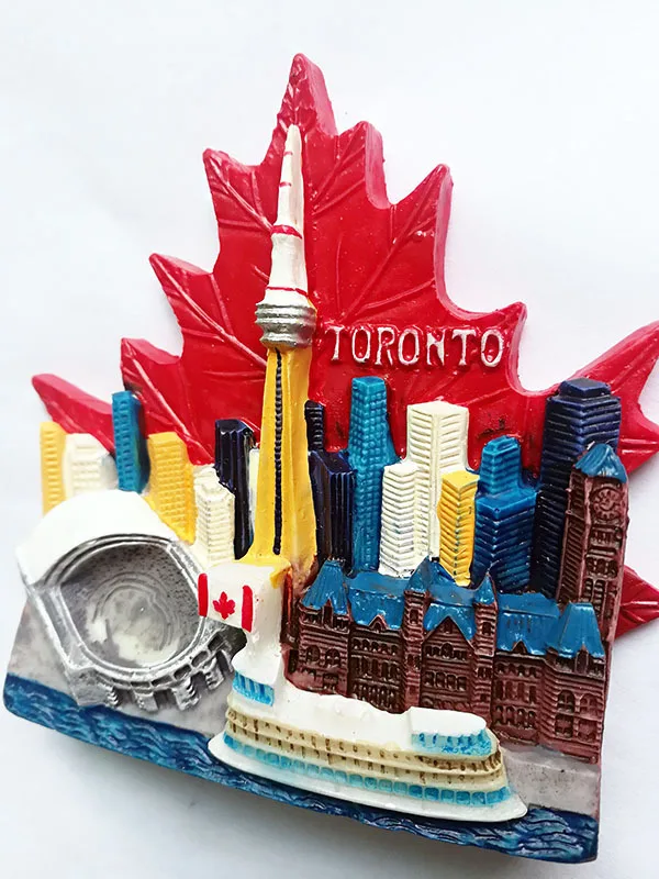 Холодильник Описание стикер s Америка Toronto туристический сувенир магниты на холодильник 3D Смола магнит на холодильник наклейка подарок для путешествий