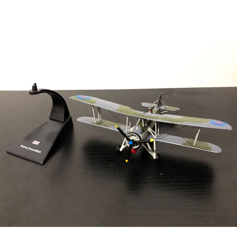 AMER 1/72 масштаб военная модель игрушки Британия Меч-рыба торпеда бомбардировщик истребитель литой металлический самолет модель игрушки для сбора, подарок