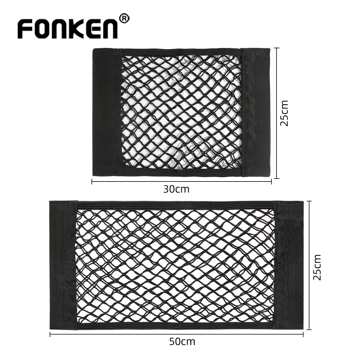 

Car Back Rear Trunk Storage Net Seat Elastic String Net Holder Mesh Pocket Auto Organizer Seat Back Luggage Bag For Car Van SUV