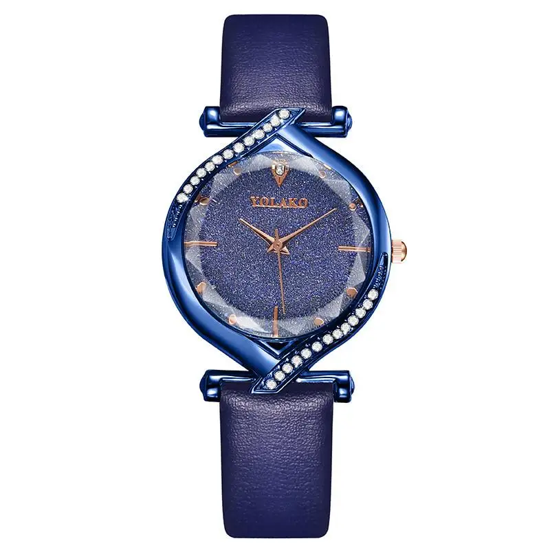 

Luxury Rhinestone Women Watches 2020 Elegant Qualities Ladies Quartz Wristwatches Pu Leather Classic Woman Clock Zegarki Damskie