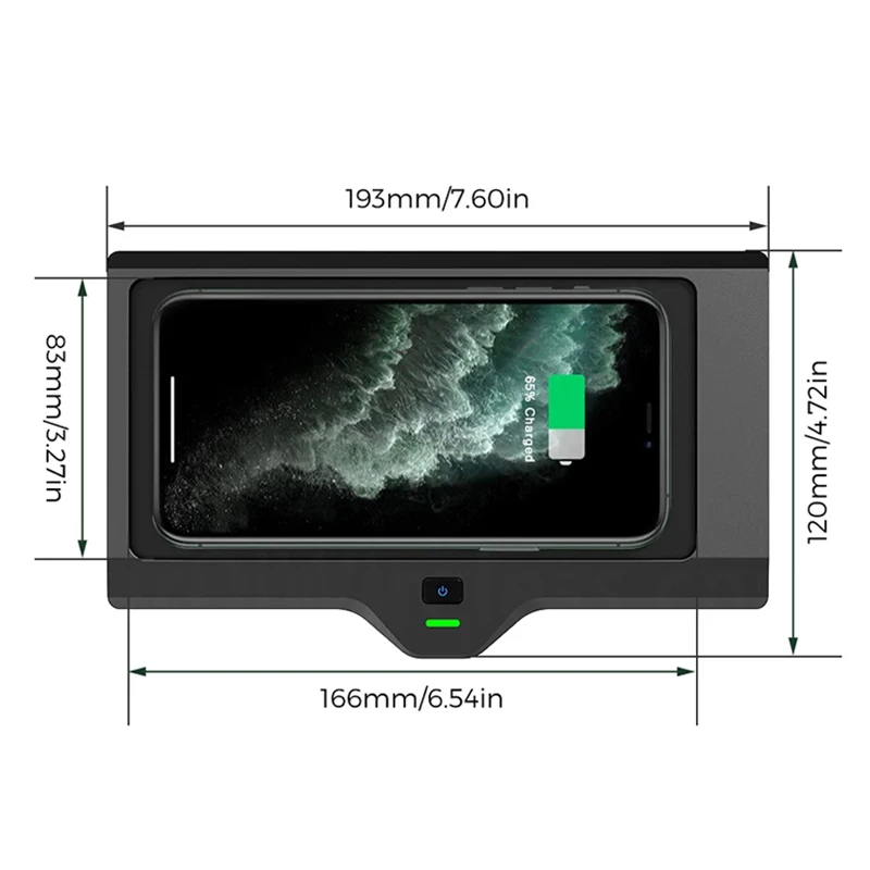 car qi wireless charger for bmw x3 x4 g01 g02 2018 2021 cordless charging board armrest box phone holder for iphone 12 free global shipping