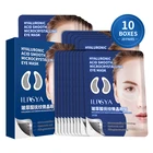 10 коробок (20 пар) Ilisya микро-игла патч для глаз для морщин тонких линий гиалуроновая кислота маска от темных кругов отечность подушечки для глаз