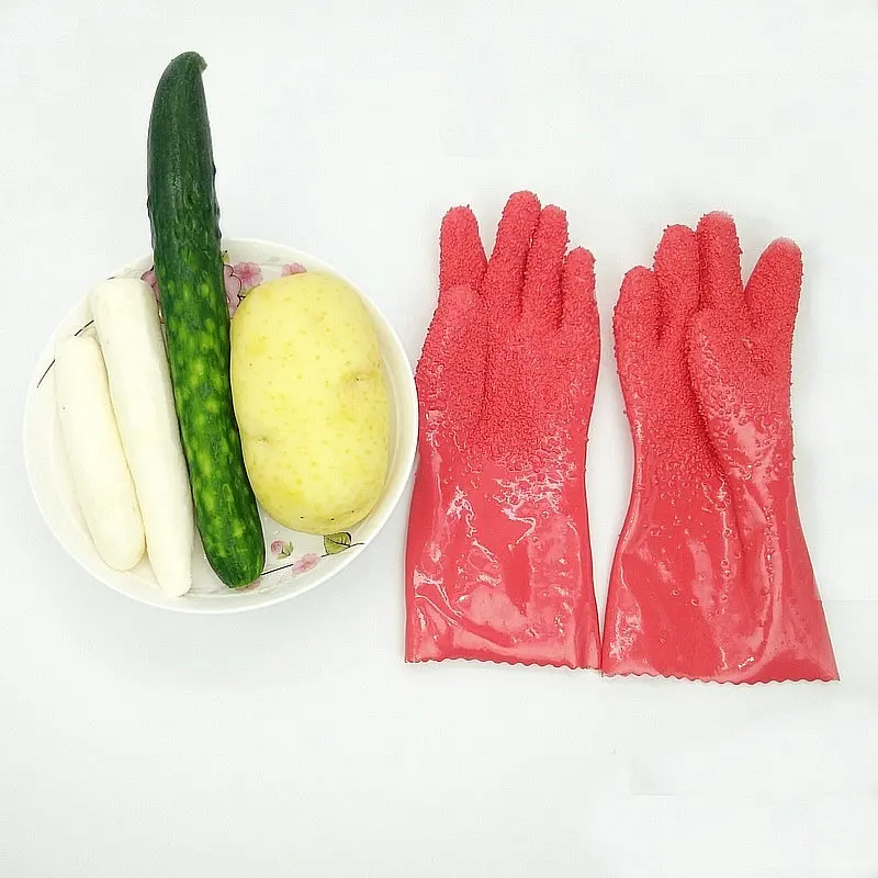Peeling Potato Gloves Peel Vegetable Fish Scale Gloves Non-slip Household Glove Dishwashing gants Cooking Tools
