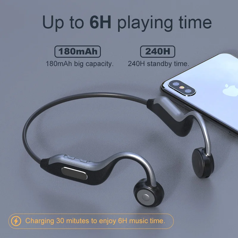 GGMM наушники Bluetooth 5 0 костной проводимости беспроводная гарнитура встроенный 8G