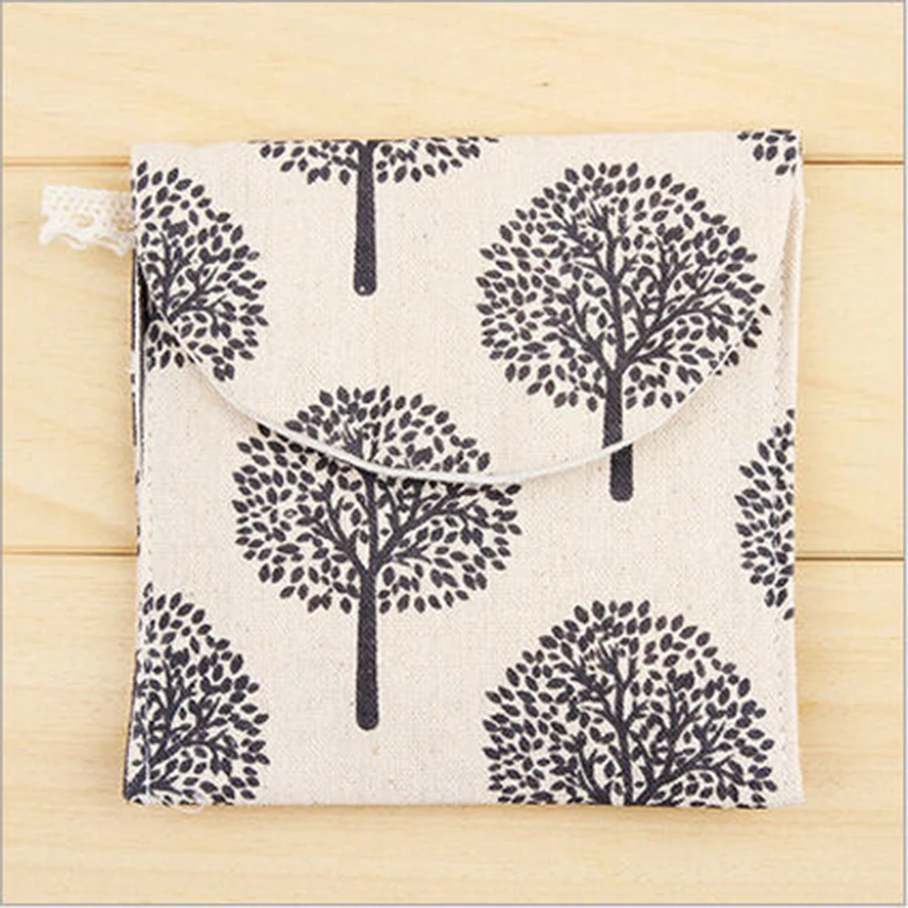 Санитарные сумки для женских гигиенических салфеток Хлопковый мешок полотенец в