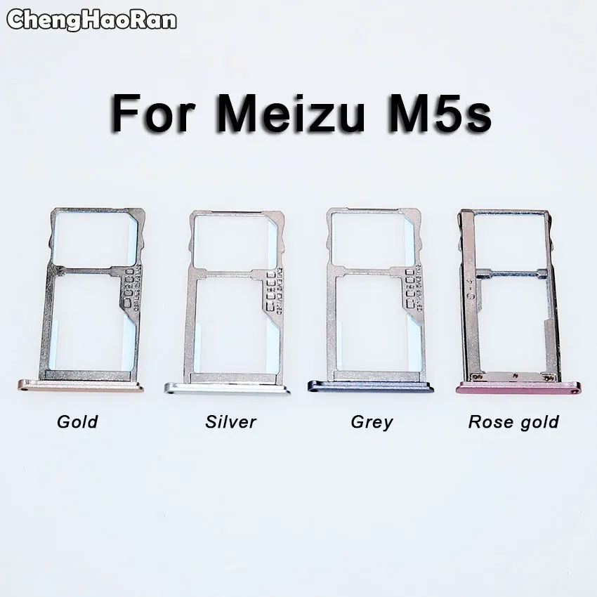 ChengHaoRan для Meizu M1 M2 M3 M3S M5 M5S M6 держатель лотка для sim-карты слот адаптер разъем две sim-карты Замена для Meilan 1 2 3 3s 5