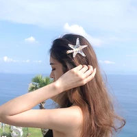 elegant starfish star hair clips for lady women hairpins summer beach holiday party barrettes hair accessories