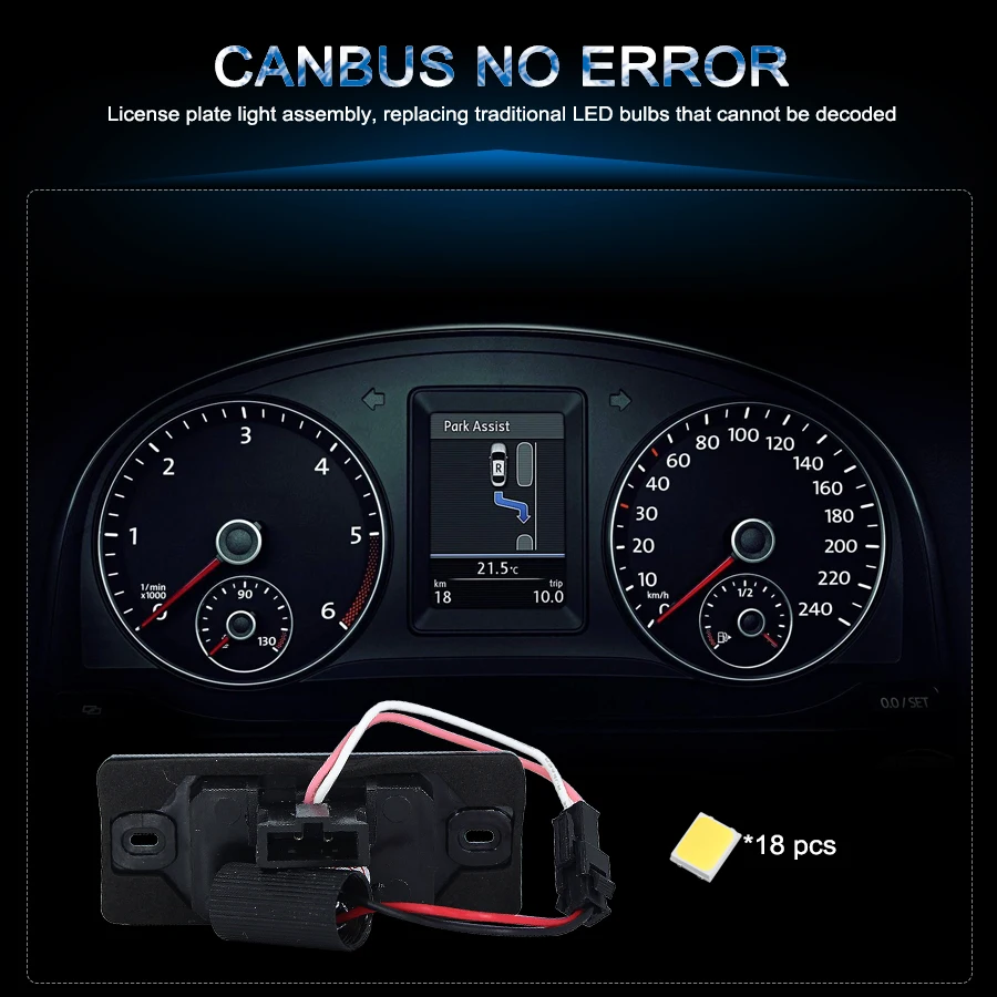 Светодиодные CANBUS безошибочные лампы для номерного знака Porsche Cayenne 02-10(OEM #:95563162002